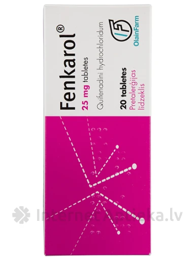 Fenkarol 25 mg, 20 tabletes | internetaptieka.lv