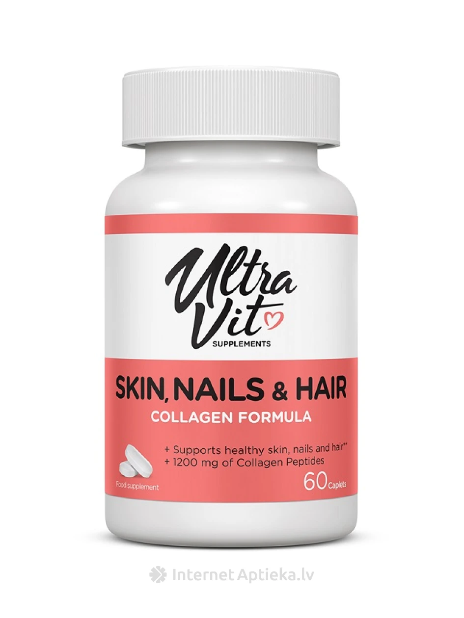 ULTRAVIT Skin,nails & hair, 60 капсул | internetaptieka.lv