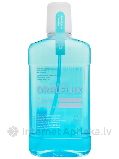Oralflux Original жидкость для полоскания рта, 500 мл | internetaptieka.lv