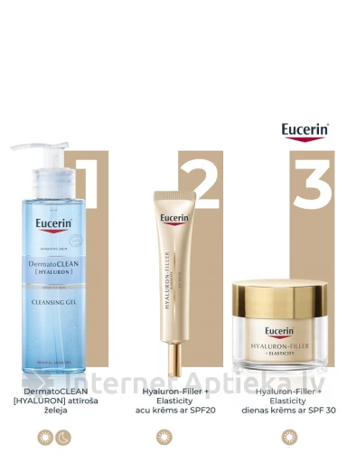 Eucerin Hyaluron-Filler + Elasticity acu krēms ar SPF20, 15 ml | internetaptieka.lv