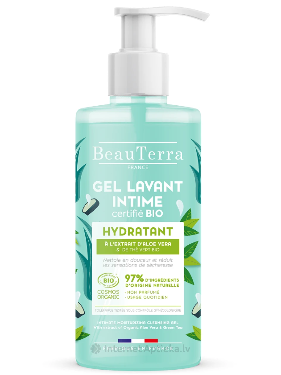 BeauTerra Bio mitrinošais mazgāšanās gels intīmai zonai, 500 ml | internetaptieka.lv