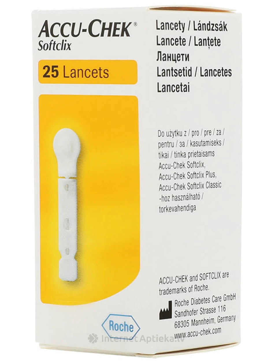 Ланцеты Accu Check, 25 гб. | internetaptieka.lv