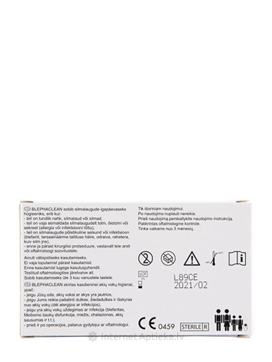 Thea Blephaclean стерильные салфетки для гигиены глазных век, 20 шт. | internetaptieka.lv