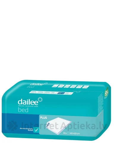 Dailee Bed Plus 60x60cm пеленки, 30 шт. | internetaptieka.lv