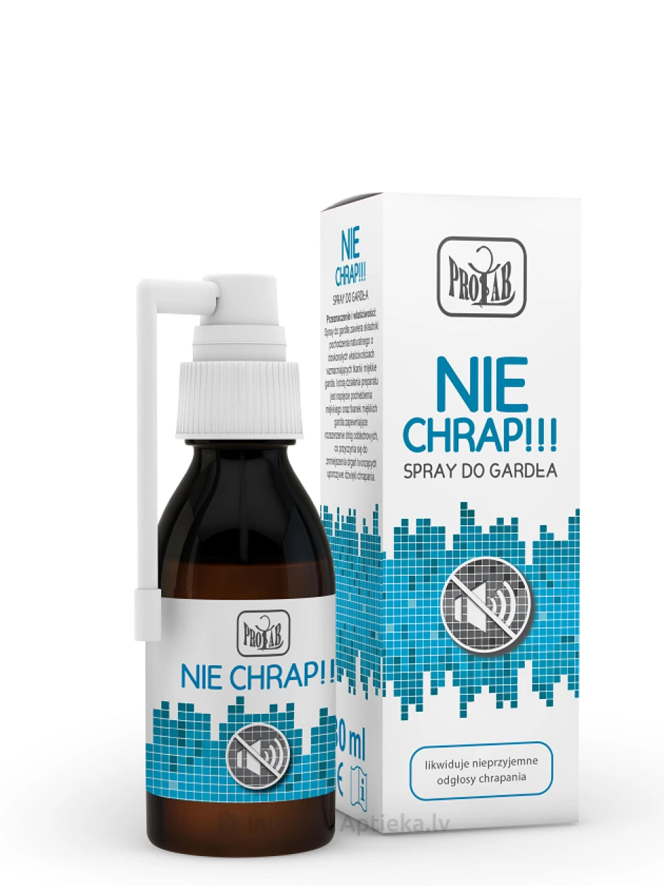 NIE CHRAP!!! Спрей для горла, 30 мл | internetaptieka.lv