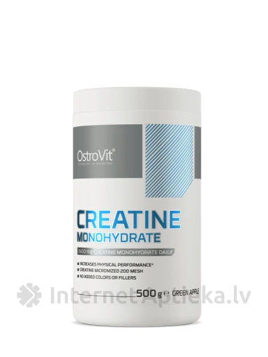 OstroVit Creatine Monohydrate Pulveris (green apple, sport blue), 500 g | internetaptieka.lv