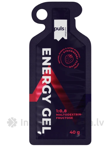 Puls Клубничный энергетический гель, 40 г | internetaptieka.lv