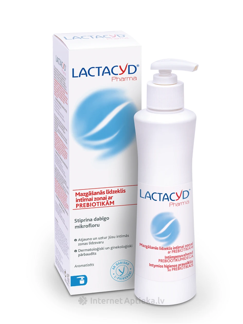 Lactacyd Pharma intiimpesuvahend prebiootikumidega, 250 ml | internetaptieka.lv