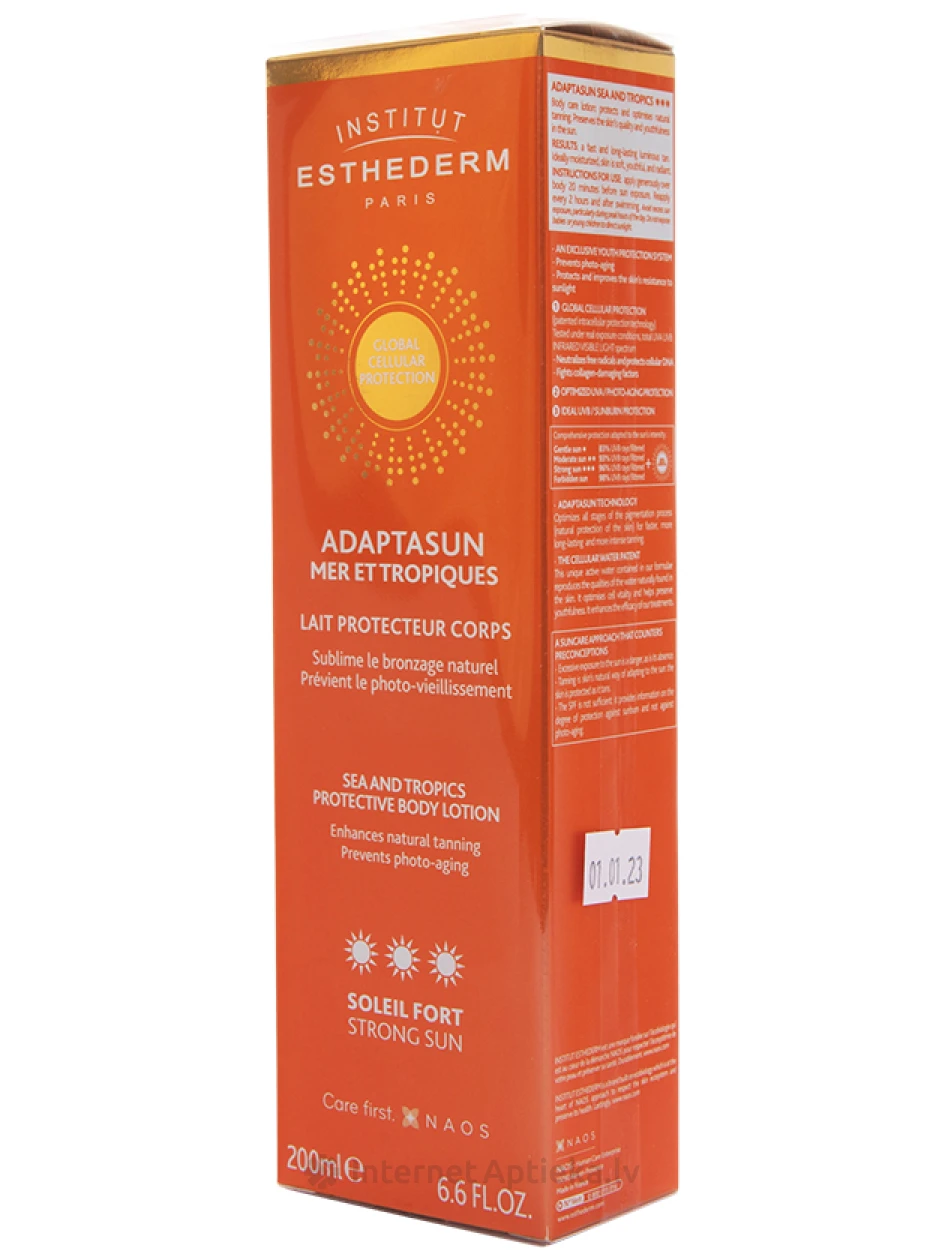 Institut Esthederm Adaptasun Sea&Tropics Strong Sun päikesekaitsekreem, 200 ml | internetaptieka.lv