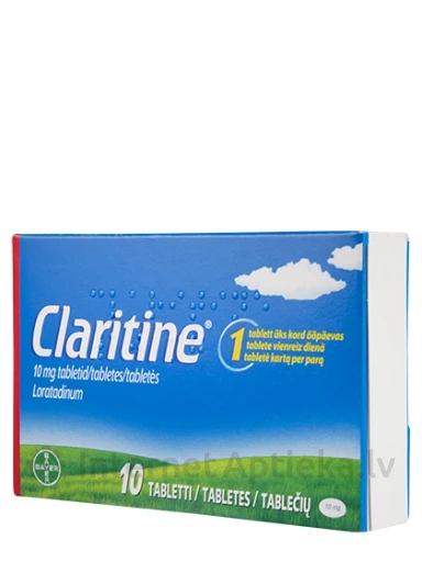 Claritine, 10 таблеток | internetaptieka.lv