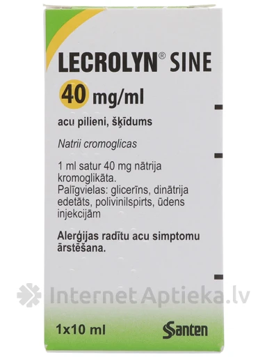 Lecrolyn sine глазные капли, 10 мл жидкость | internetaptieka.lv