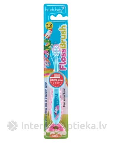 Brush-baby Flossbrush Hambahari 3-6 aastat, sinine, 1 tk. | internetaptieka.lv