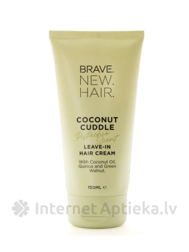 Brave.New.Hair. Coconut Cuddle Pistachio mitrinošs matu krēms, 150 ml | internetaptieka.lv