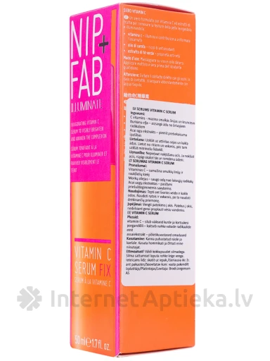 NIP+FAB C-vitamiini seerum näole, 50 ml | internetaptieka.lv