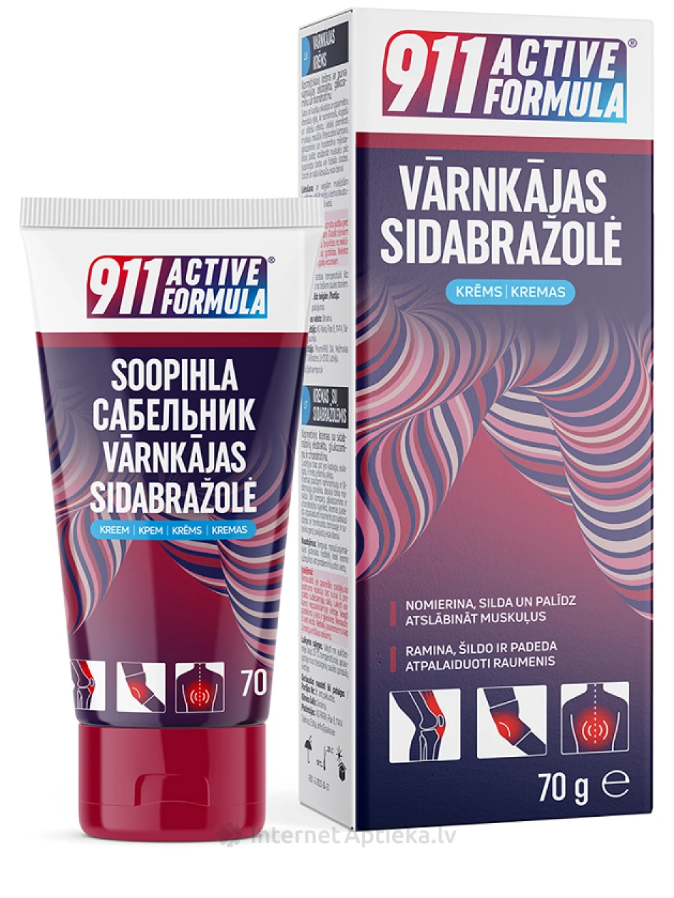 911 Active formula VĀRNKĀJAS krēms, 70 g | internetaptieka.lv