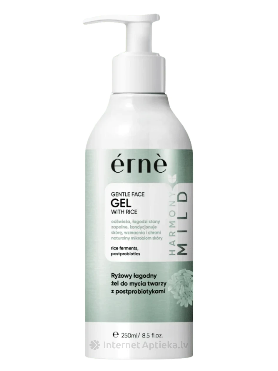 Erne sejas ādas attīrīšanas gels ar rīsu fermentiem, 250 ml | internetaptieka.lv
