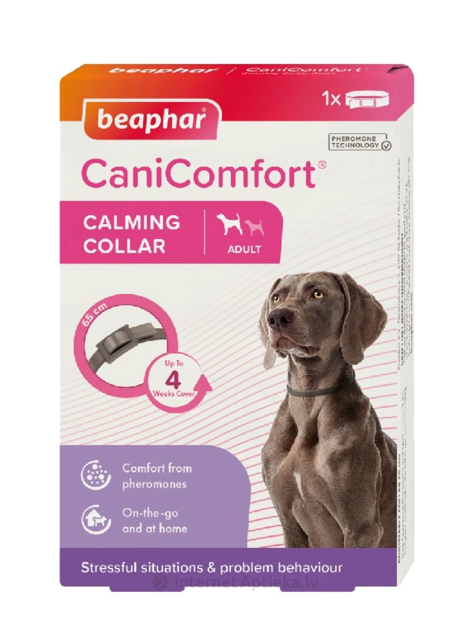 Beaphar Rahustav kaelarihm täiskasvanud koertele, 65 cm | internetaptieka.lv