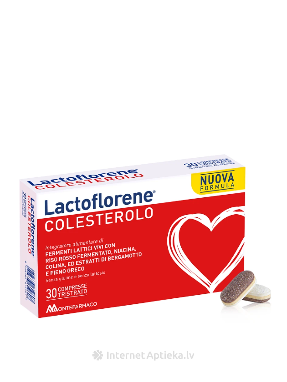 Lactoflorene Colesterolo 1.6 g, 30 таблеток | internetaptieka.lv