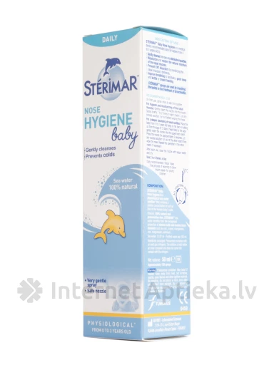 Sterimar Baby Nasal hygiene deguna aerosols bērniem, 50 ml | internetaptieka.lv