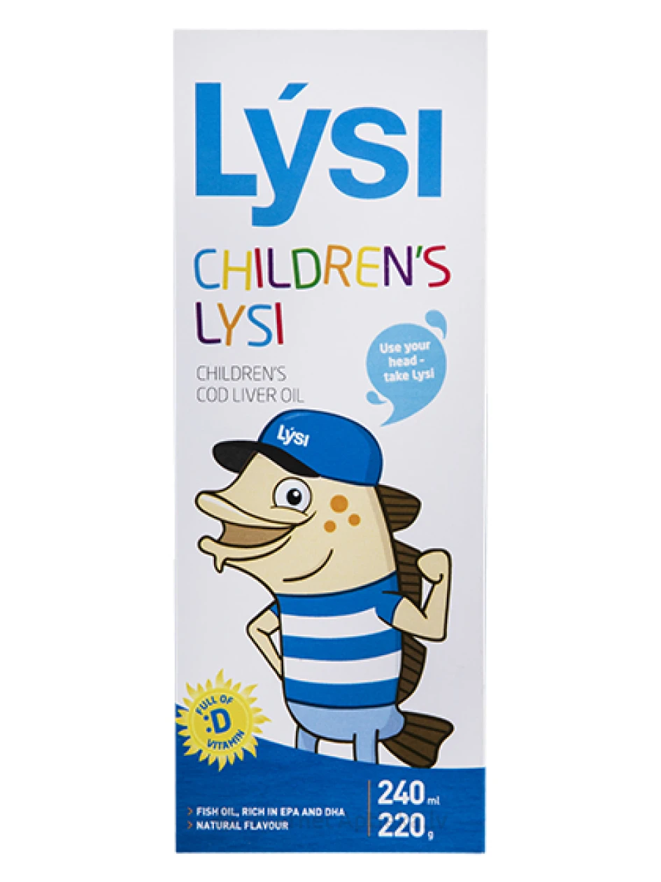 Lysi Children Жир печени трески для детей, 240 мл | internetaptieka.lv