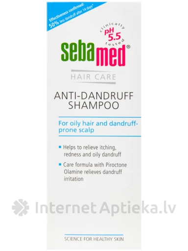 SEBAMED kõõmavastane šampoon rasustele juustele, 200 ml | internetaptieka.lv