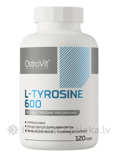 OstroVit L-tyrosine 500 mg kapsulas, 120 gb. | internetaptieka.lv