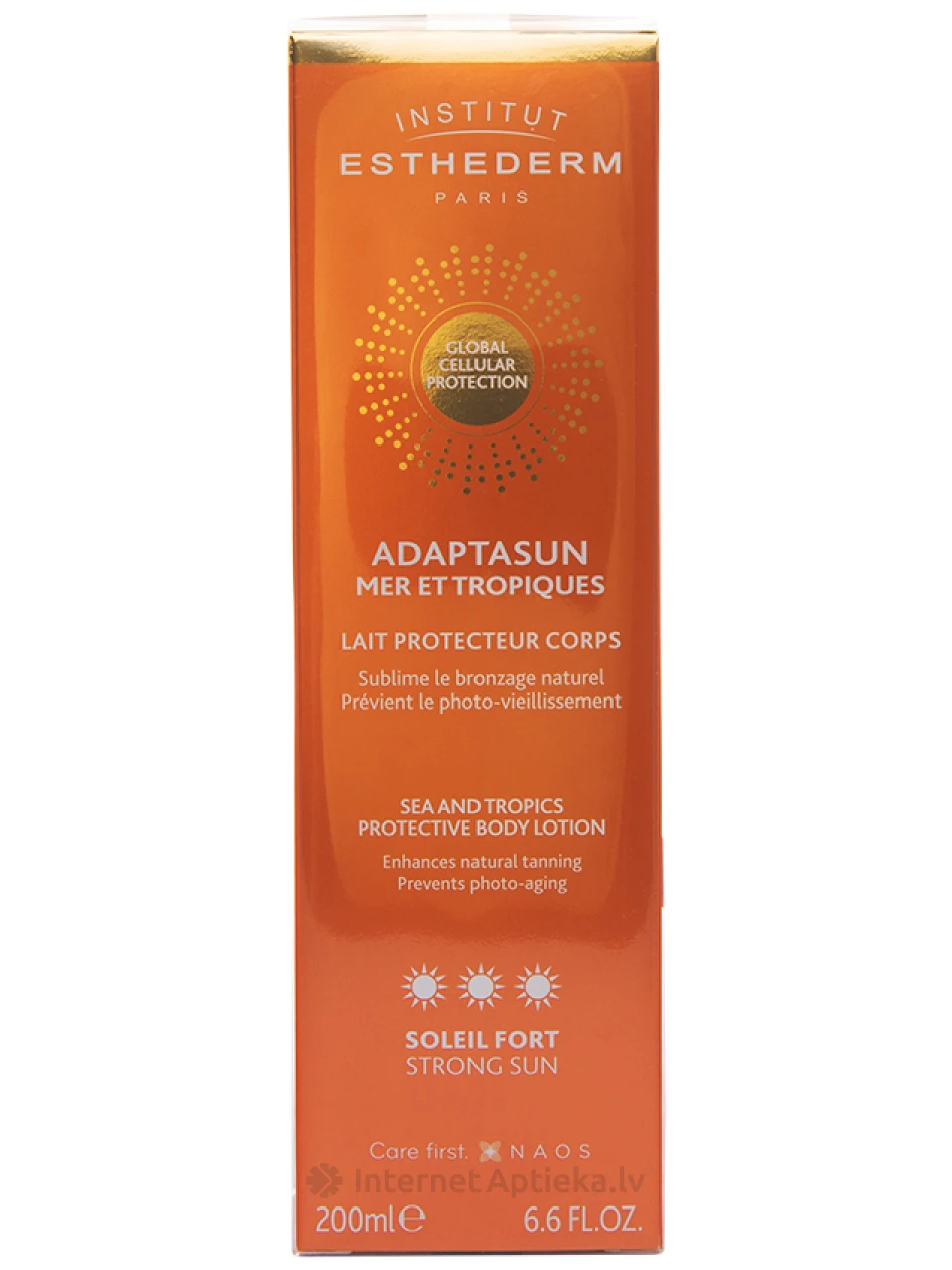 Institut Esthederm Adaptasun Sea&Tropics Strong Sun päikesekaitsekreem, 200 ml | internetaptieka.lv