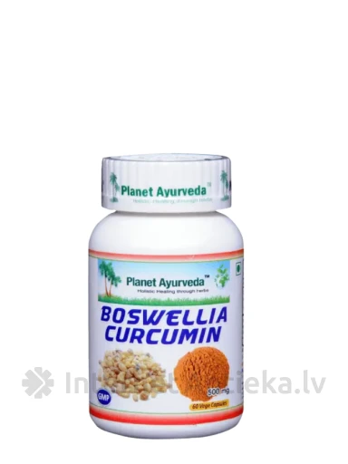 Planet Ayurveda® Boswellia-Curcumin Organic, 60 kapsulas | internetaptieka.lv