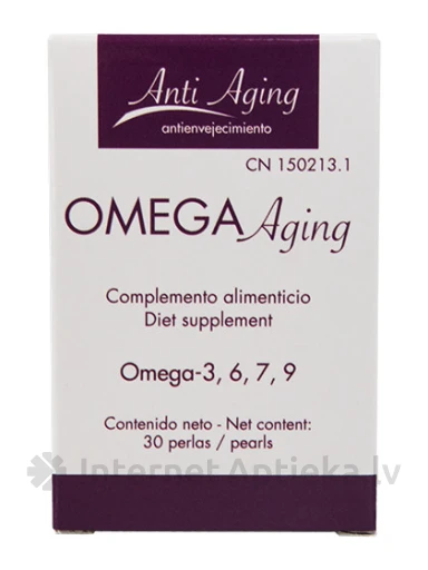 LaviGor Omega Aging ar omega 3,6,7,9 taukskābēm, 30 kapsulas | internetaptieka.lv