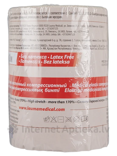 Lauma Medical эластичный бинт 12 см х 2 м, 1 шт. | internetaptieka.lv