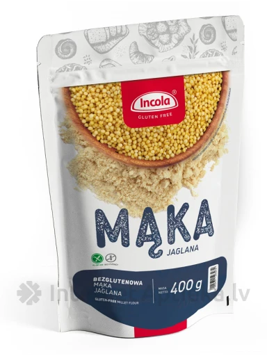 Incola Maka Jaglana Bezglutēna Prosas milti, 400 g | internetaptieka.lv