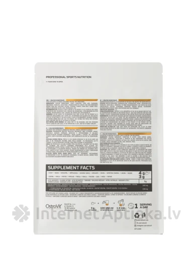 OstroVit Creatine Monohydrate Orange pulveris, 300 g | internetaptieka.lv