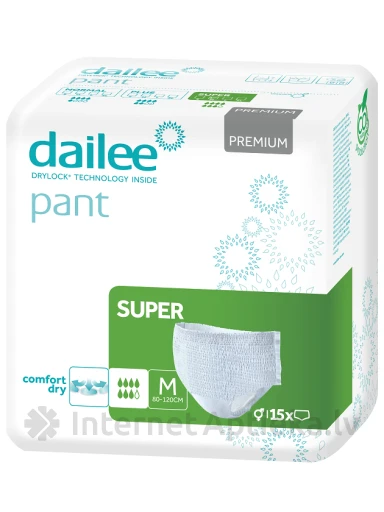 Dailee Pant Premium Super M mähkmed, 15 tk. | internetaptieka.lv