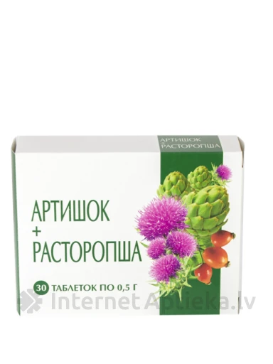 Artišokk ja hobuseohakas, 30 tabletti | internetaptieka.lv