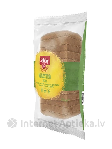 Schär Maestro Vital šķiedrvielām bagāta veselīga maize, 350 g | internetaptieka.lv