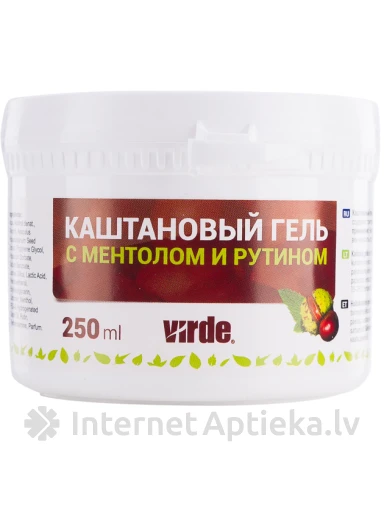 VIRDE gēls kājām ar kastaņu un mentolu, 250 ml | internetaptieka.lv