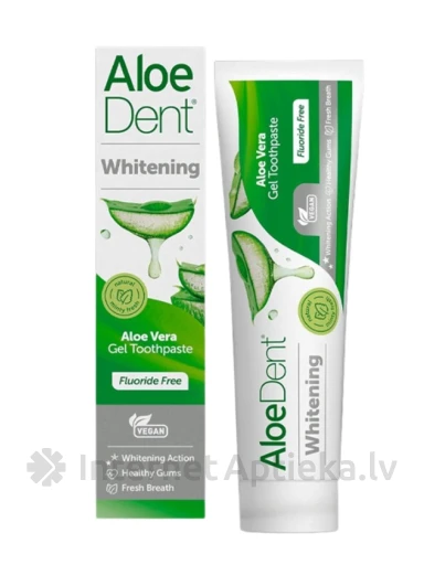 AloeDent Whitening valgendav hambapasta Aloe Veraga, 100 ml | internetaptieka.lv
