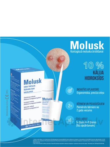 Molusk 10% раствор для кожи, 3 г | internetaptieka.lv