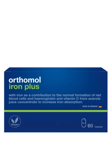 Orthomol Iron plus, 60 kapsulas | internetaptieka.lv
