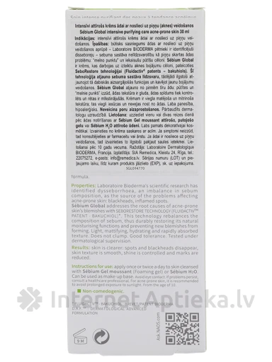 Bioderma Sébium Global krēms, 30 ml | internetaptieka.lv
