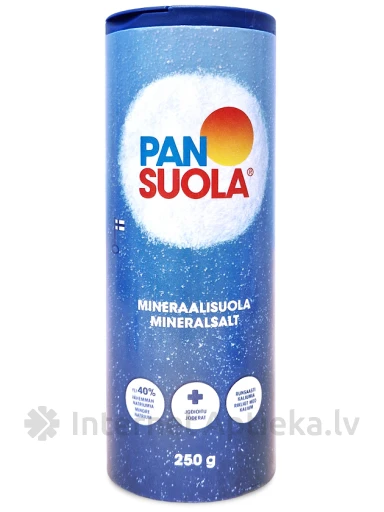 PanSalt минерализованная поваренная соль с йодом, 250 г | internetaptieka.lv