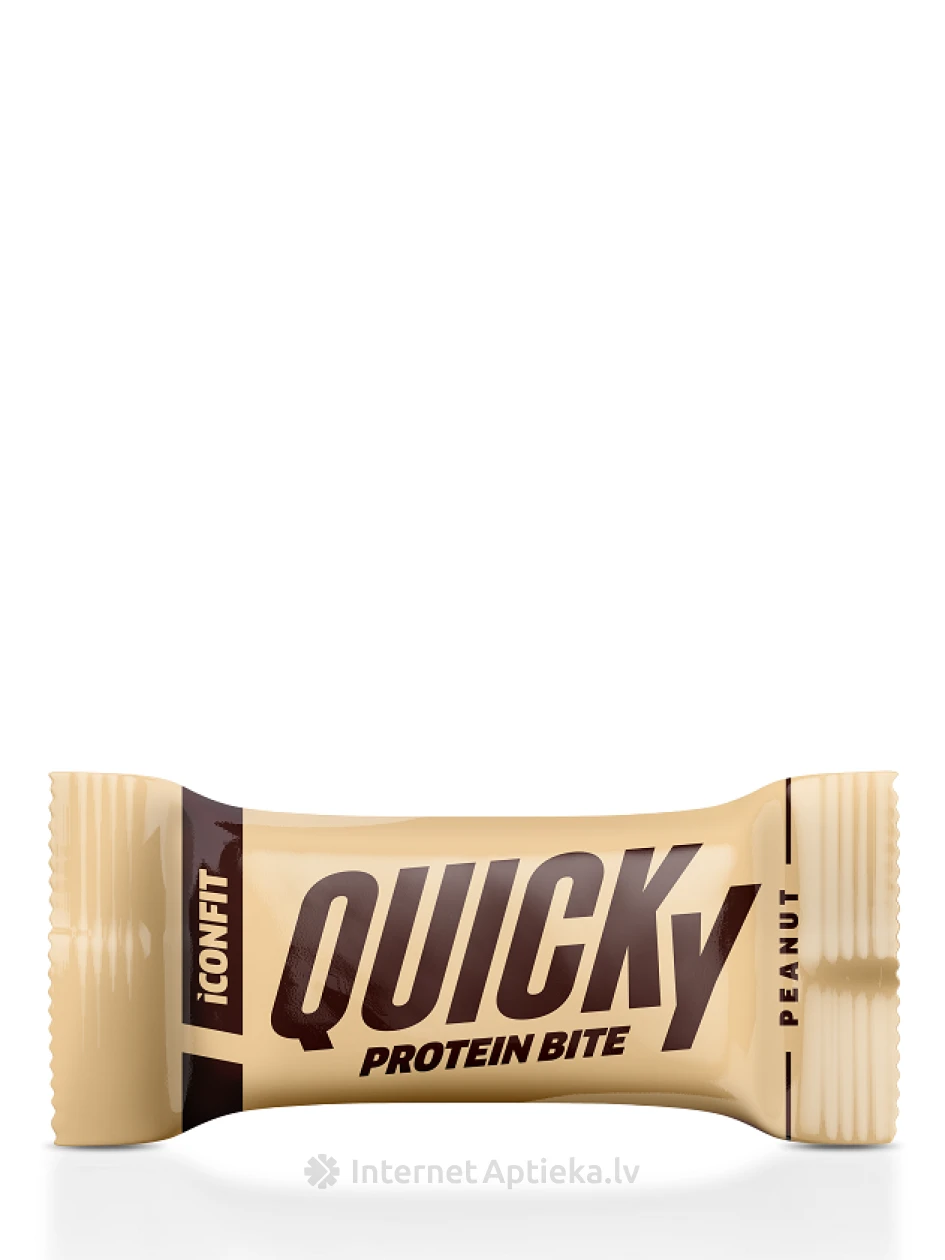 ICONFIT QUICKY PROTEIN BITE peanut, 35 г | internetaptieka.lv