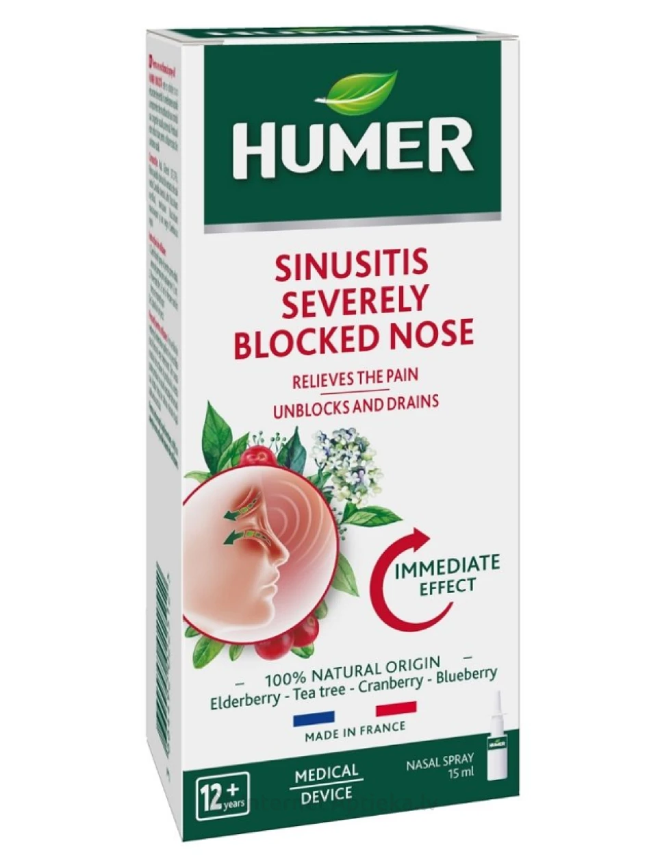 Humer Sinusīts aerosols, 15 ml | internetaptieka.lv