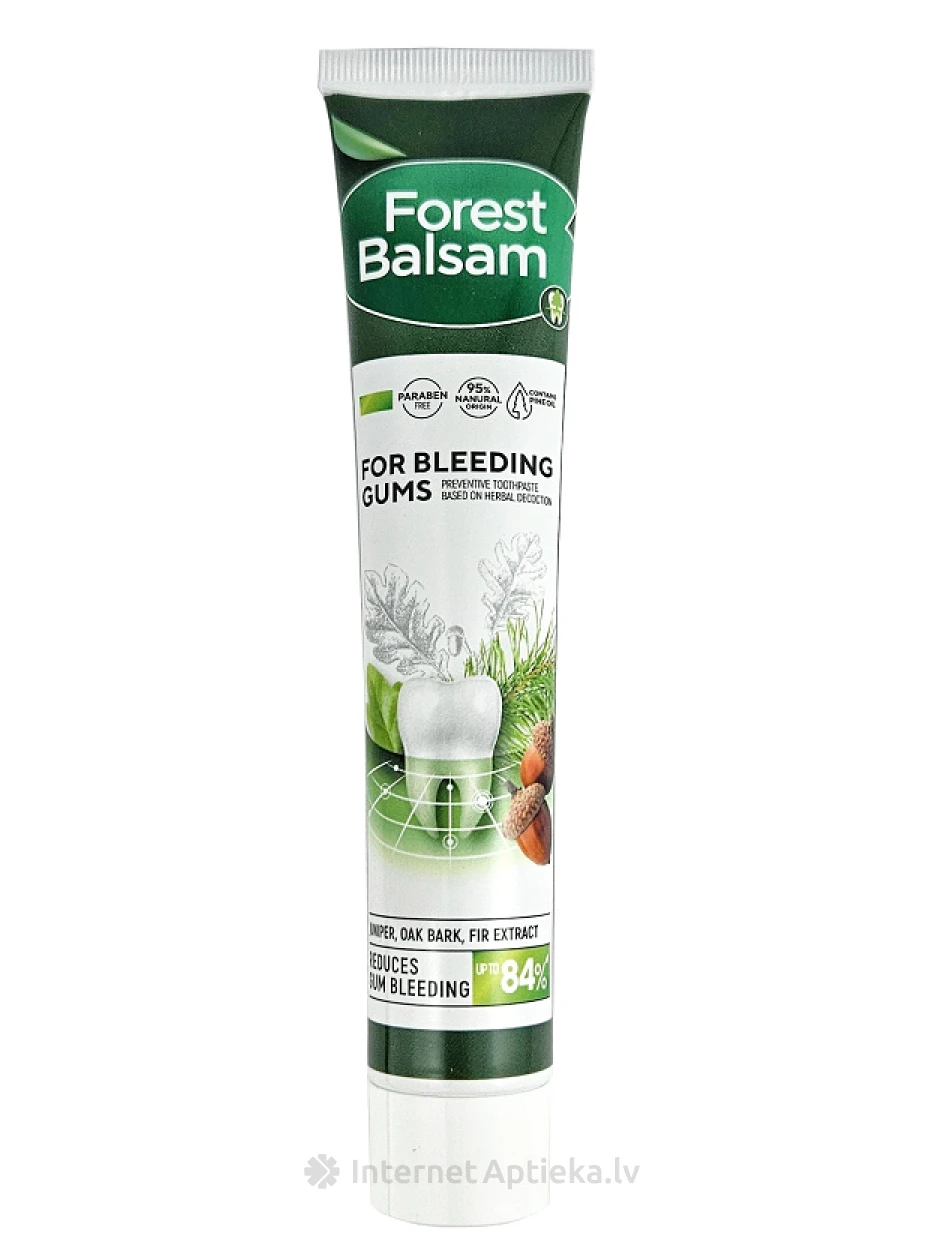 Forest Balsam Зубная паста с экстрактами коры дуба и пихты, 75 мл | internetaptieka.lv