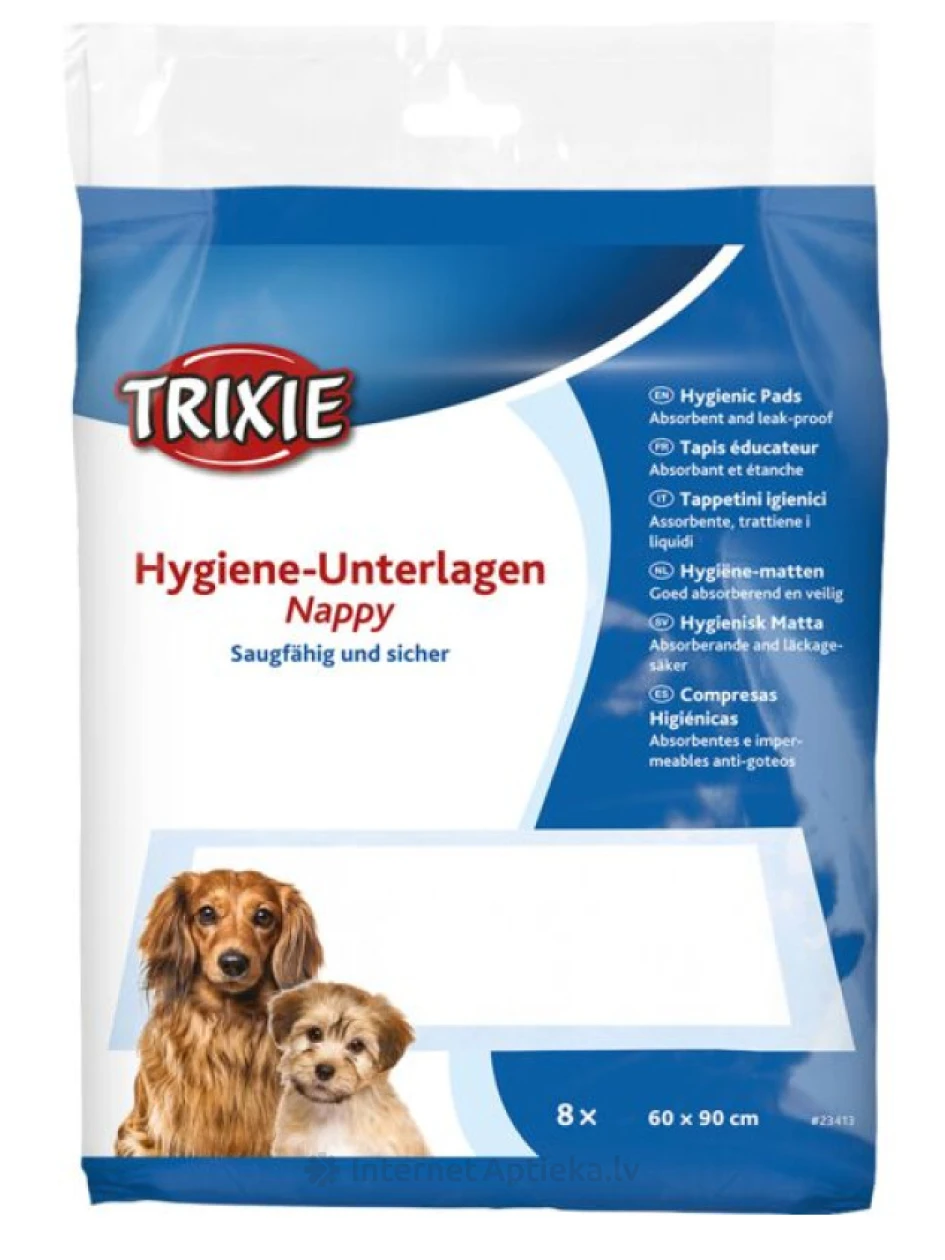 TRIXIE Absorbējošie paladziņi 60 × 90 cm, 8 gb. | internetaptieka.lv