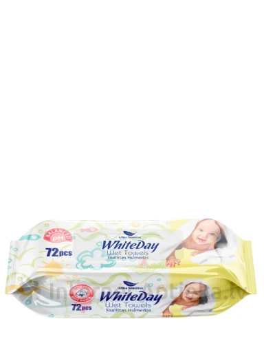White Day Higiēniskas mitrās salvetes bērniem Ultra Sensitive, 72 gb. | internetaptieka.lv