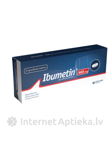IBUMETIN 400 mg apvalkotās tabletes, 10 gab | internetaptieka.lv