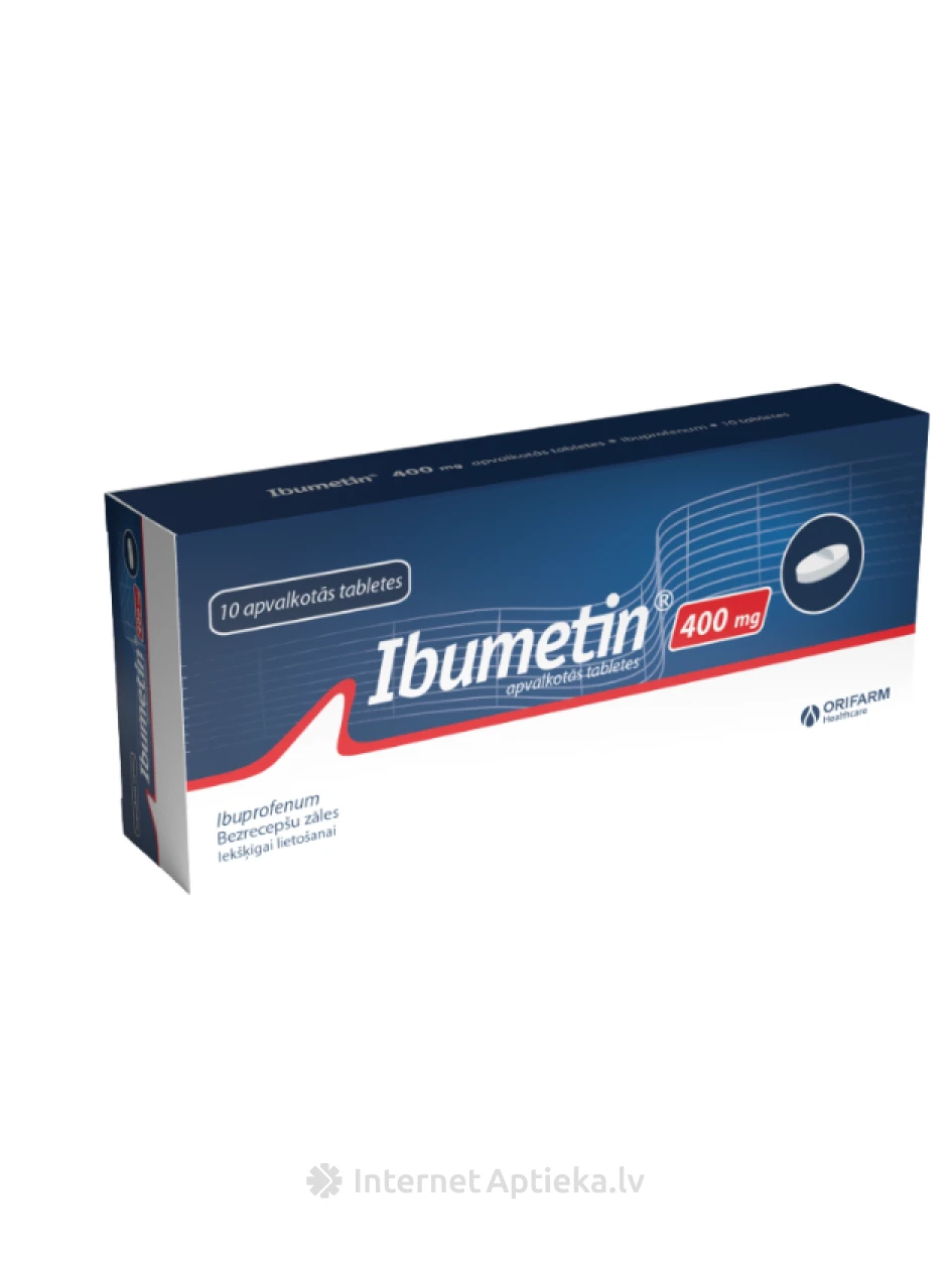 IBUMETIN 400 mg apvalkotās tabletes, 10 gab | internetaptieka.lv