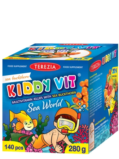 Terezia KIDDY VIT® astelpajuga, SeaWorld, 140 tarretisekujukest | internetaptieka.lv