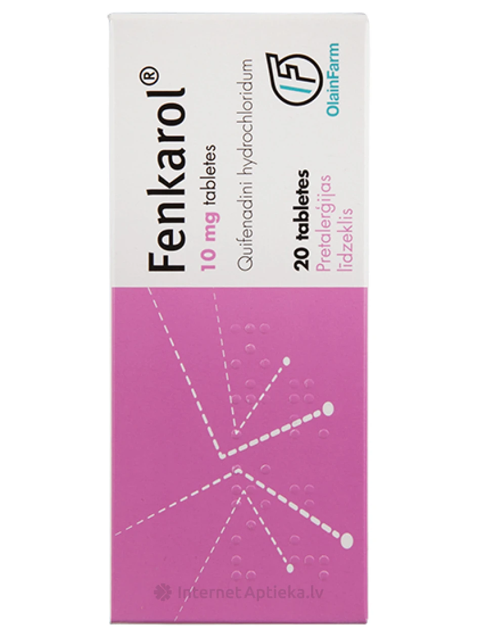 Fenkarol 10 mg, 20 tabletes | internetaptieka.lv
